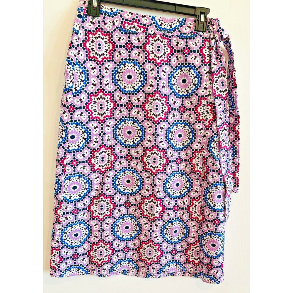 NWT ANN TAYLOR LOFT LINEN BLEND WRAP SKIRT WOMEN'S PETITE SIZE 2